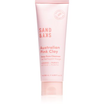 Sand & Sky Australian Pink Clay Deep Pore Cleanser Gel demachiant cu efect detoxifiant - imagine 2
